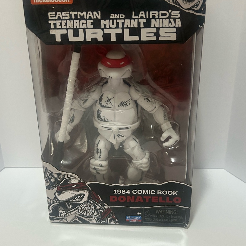 Donatello 1984 Comic Book Black & White Playmates Toys TMNT 6" Figure 2025- MIB